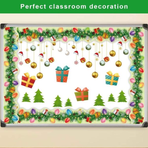 Christmas Room Decoration Blackboard Bulletin Board Frame Stickers (7.5cm) - Image 4
