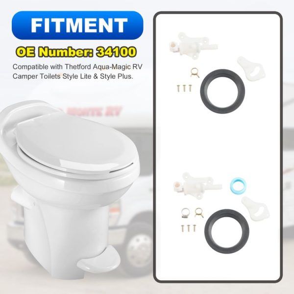 RV Toilet Water Module Components For Thetford Aqua-Magic, Model: A10100 - Image 8