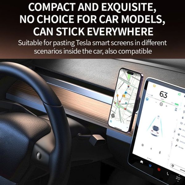 AIMITE C2 Car Vacuum Suction Cup Magnetic Three Axis Linkage Rotatable Cell Phone Holder (Black) - Image 10