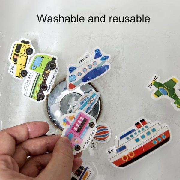 Kids Fun Toys Jelly Sticker Book Reusable Sticker Early Learning Baby Enlightenment Educational Toy, Style: Ocean World - Image 8