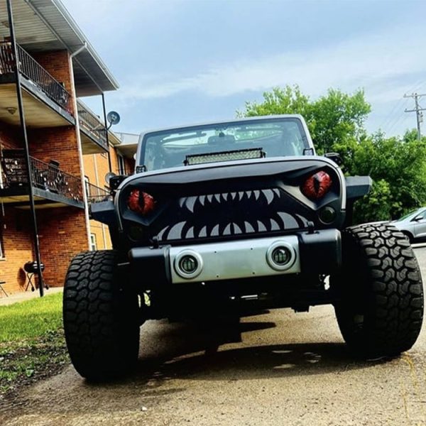1pair Beast Eyes Headlight Decorative Stickers Off-Road Vehicle Front Lights Stereo Decals, Style: 1 - Image 5