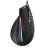 ZELOTES T50 9-Keys RGB Lighting Effect Vertical Grip Ergonomic Programming Wired Mouse (Black) - Image 3