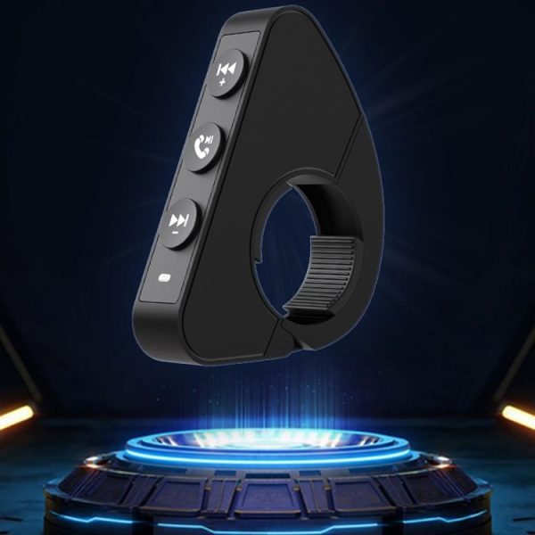 Q15 Motorcycle Riding Wireless Bluetooth Handlebar Control Phone Button Remote Controller (Black) - Image 2