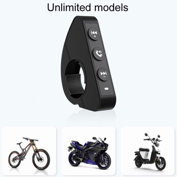 Q15 Motorcycle Riding Wireless Bluetooth Handlebar Control Phone Button Remote Controller (Black) - Image 5