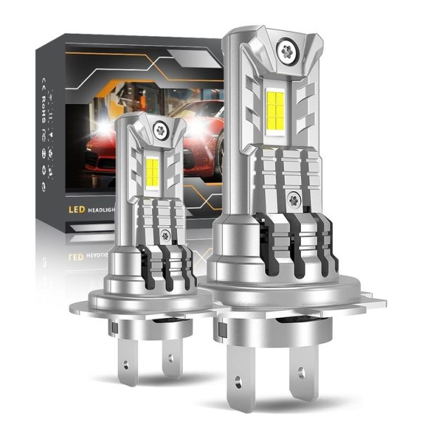 Car Universal Direct Plug LED Headlight Retrofit Bulb With Fan, Specifications: H7 - Image 9