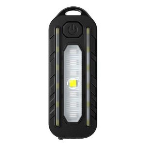 LED Shoulder Flashlight Bike Tail Light Type-C Recharge Outdoor Flashlight With Clip Patrol Safety Warning Lamp (B Model)