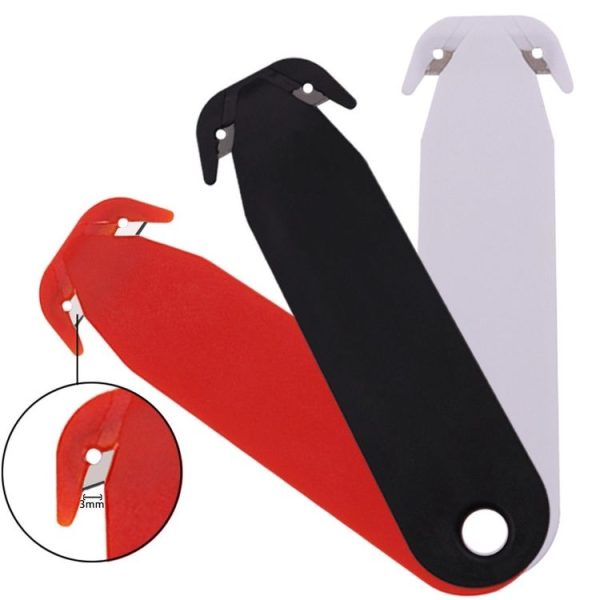 5pcs Unpacking Film Unsealing Double-Edged Cutting Knife (Black) - Image 2