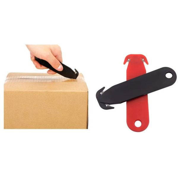 5pcs Unpacking Film Unsealing Double-Edged Cutting Knife (Black) - Image 6