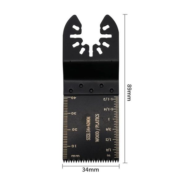 2pcs Trimmers High Carbon Steel Straight Saw Blade For Multi Tool, Style: Small Teeth - Image 2