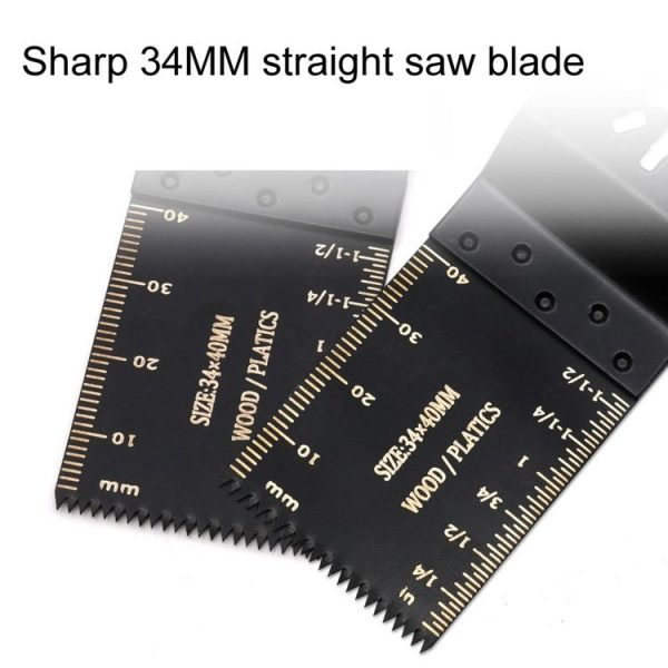 2pcs Trimmers High Carbon Steel Straight Saw Blade For Multi Tool, Style: Small Teeth - Image 4