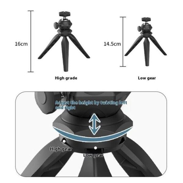 Projector Mini Desktop Tripod Mobile Live Projection Lazy Bracket (Plastic Ball Head) - Image 3