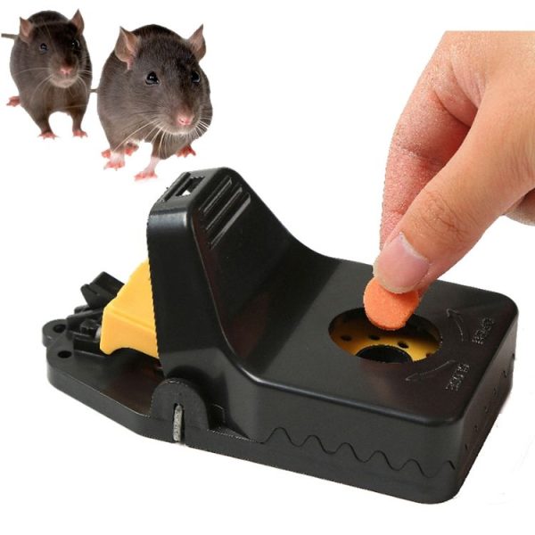 4pcs / Box Plastic Mousetrap Reusable Instant Kill Traps for Mouse Rat, Size: Small - Image 2
