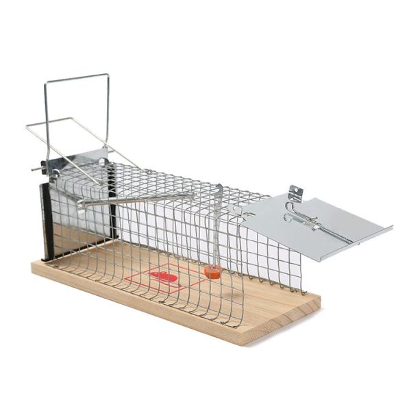 Wooden Mousetrap Cage Live Animal Humane Trap Catch, Size: Small - Image 3