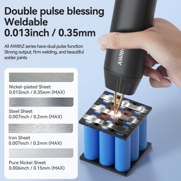 AWithZ Mini Portable DIY Nickel Sheet Handheld Spot Welding Machine (H1) - Image 7