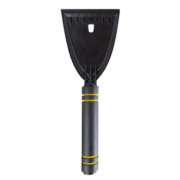 Car Snow Removal Shovel Multi-functional Winter Snow Clearing Tool Windshield Defrost Deicing Shovel (Black Gold)