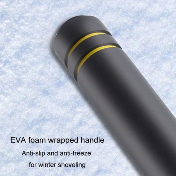 Car Snow Removal Shovel Multi-functional Winter Snow Clearing Tool Windshield Defrost Deicing Shovel (Black Gold) - Image 7
