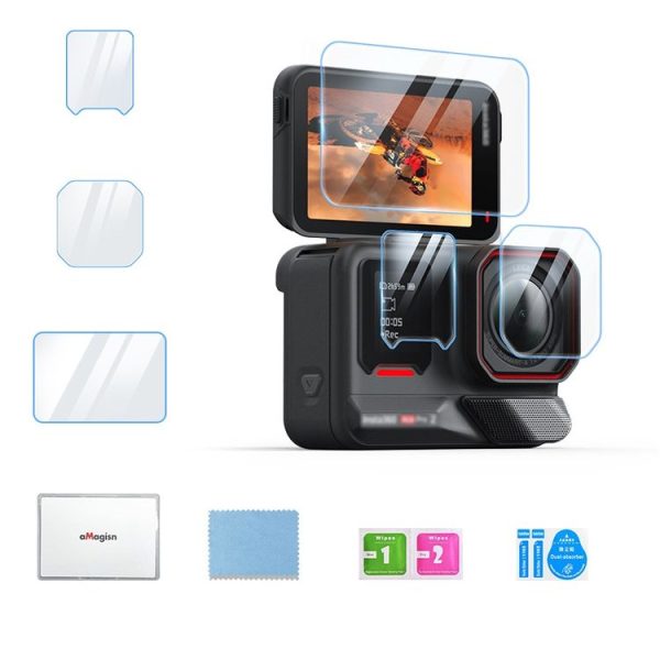 Insta360 Ace Pro 2 aMagisn Tempered Glass Screen Protector, Spec: 1 Set