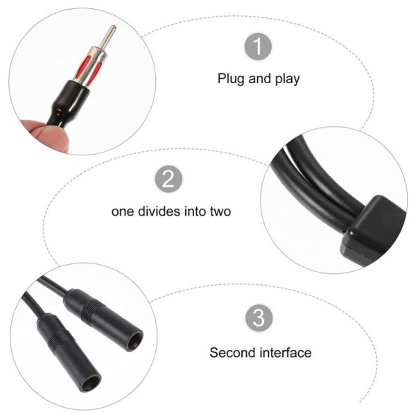 Car GPS Antenna Modification Two Female And One Male Adaptor - Image 3