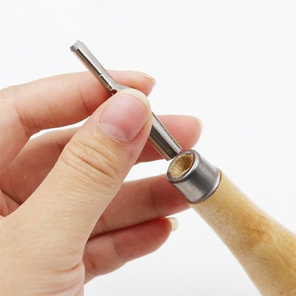 7pcs / Set Wood Handle Carving Knife Tool Art Combination Set (Five Blade Heads) - Image 5