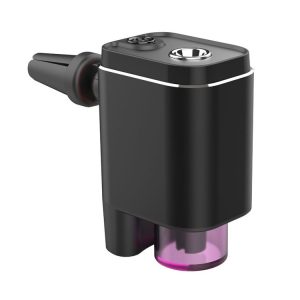 A26 Intelligent Car Air Vent Essential Oil Aromatherapy Diffuser Deodorizing Spray Scent Extender (Black)