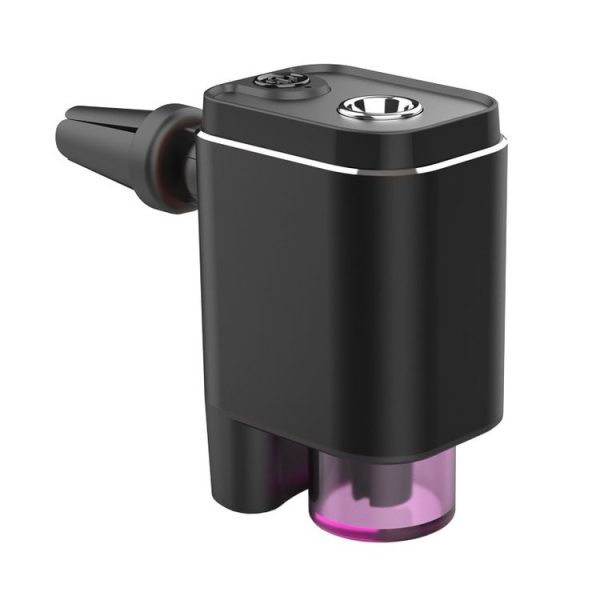 A26 Intelligent Car Air Vent Essential Oil Aromatherapy Diffuser Deodorizing Spray Scent Extender (Black)