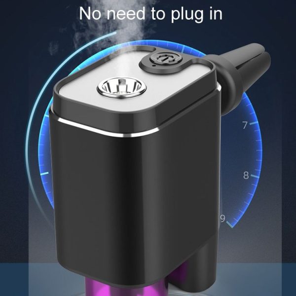 A26 Intelligent Car Air Vent Essential Oil Aromatherapy Diffuser Deodorizing Spray Scent Extender (Black) - Image 3