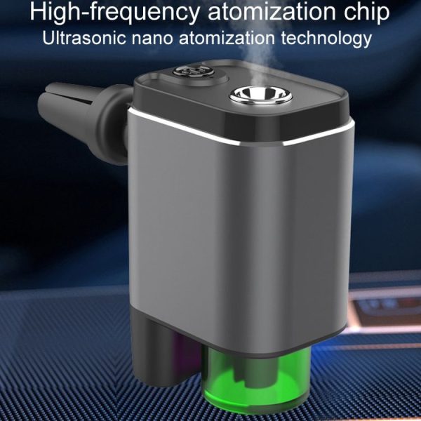 A26 Intelligent Car Air Vent Essential Oil Aromatherapy Diffuser Deodorizing Spray Scent Extender (Black) - Image 4
