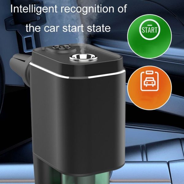 A26 Intelligent Car Air Vent Essential Oil Aromatherapy Diffuser Deodorizing Spray Scent Extender (Black) - Image 5