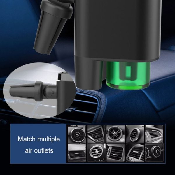 A26 Intelligent Car Air Vent Essential Oil Aromatherapy Diffuser Deodorizing Spray Scent Extender (Black) - Image 6
