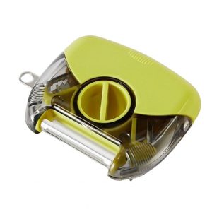 3-In-1 Multifunctional Rotary Peeler Household Kitchen Tools Scraper Fruit Grater (Green)