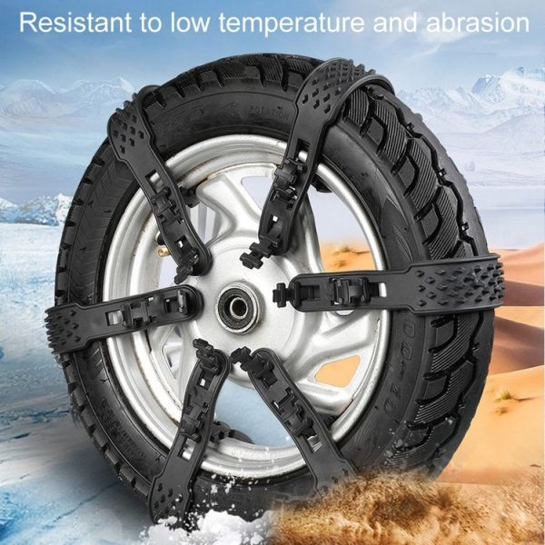Electrical Bicycle And Motorcycle Winter Snow Tire Anti-Skid Chain (Black) - Image 8
