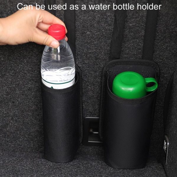Small Car Fire Extinguisher Storage Bag Auto Seatback Bag Cup Holder - Image 5
