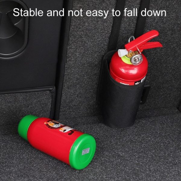 Small Car Fire Extinguisher Storage Bag Auto Seatback Bag Cup Holder - Image 6