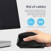ZELOTES F36A 6-Buttons Vertical Grip Ergonomic Rechargeable Wireless Mouse (Black) - Image 6