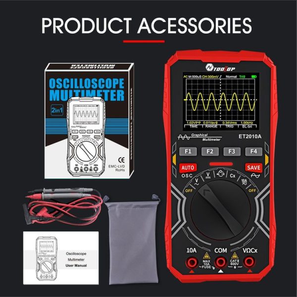 TOOLTOP 2 In 1 DIY Oscilloscope Mini Multimeter - Image 10