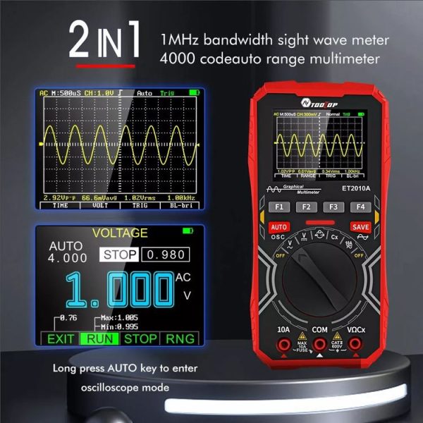 TOOLTOP 2 In 1 DIY Oscilloscope Mini Multimeter - Image 8