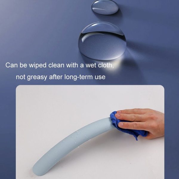 38cm Liquid Silicone Sweat-Absorbing Anti-Skid Car Steering Wheel Cover (Lavender Gray) - Image 4
