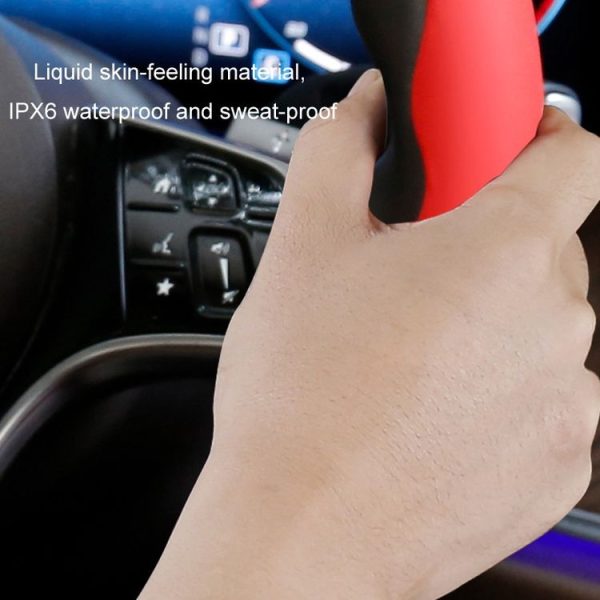 38cm Liquid Silicone Sweat-Absorbing Anti-Skid Car Steering Wheel Cover (Lavender Gray) - Image 6