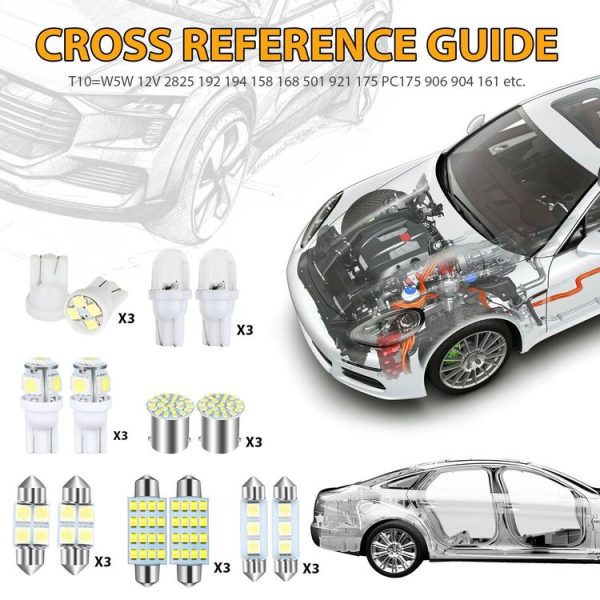 42pcs / Set Car Interior Reading LED Light Combination Set - Image 5