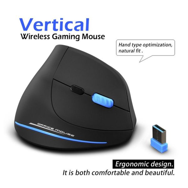 ZELOTES F-35A 6-Buttons Vertical Grip Ergonomic Rechargeable Wireless Mouse (Wireless Version) - Image 15