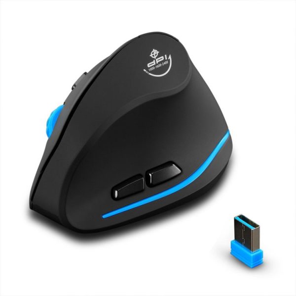 ZELOTES F-35A 6-Buttons Vertical Grip Ergonomic Rechargeable Wireless Mouse (Wireless Version) - Image 2