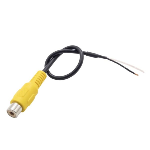 2pcs Car Single AV Audio Cable Lotus Connector RCA Stereo Wire With Shield (E1-9) - Image 2