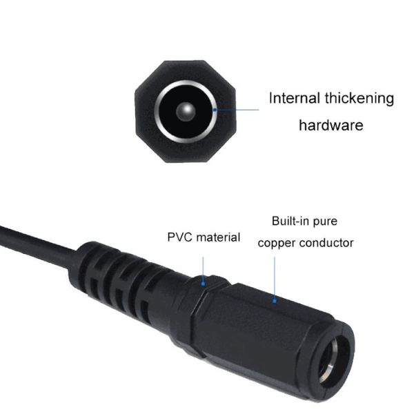 2pcs DC 5.5 X 2.1mm Female To XH2.54 Terminal Motherboard Connection Cable (B3-28) - Image 5