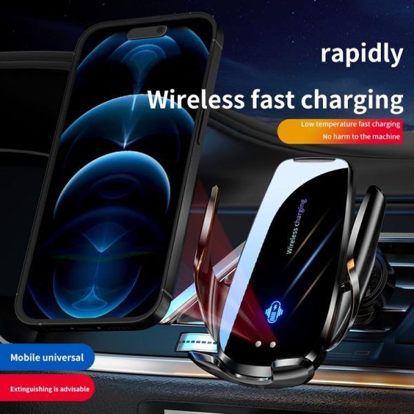 Q96 Car Wireless Charging Cell Phone Navigation Mount, Style: Standard - Image 2