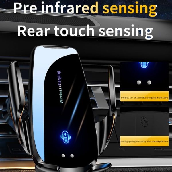 Q96 Car Wireless Charging Cell Phone Navigation Mount, Style: Standard - Image 3