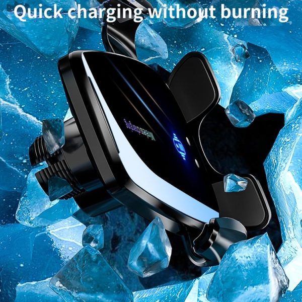 Q96 Car Wireless Charging Cell Phone Navigation Mount, Style: Standard - Image 6
