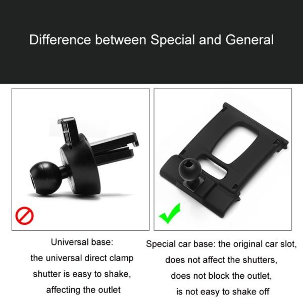 BMW Car Air Outlet Modified Mobile Phone Holder Base, Model: 04-08 7 Series - Image 4