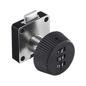 Home Cabinet Desk Drawer Combination Lock Lockers File Security Latches, Style: Black Beveled