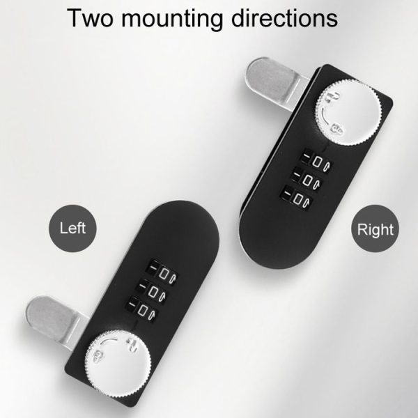 Home Drawer Locker Mechanical Dial And Quarter Turn Combination Lock, Style: Left Turn - Image 7