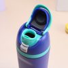 Replacement Lid for Owala Freesi Cup No Leakage One Button Open With Carry Loop (Black) - Image 6
